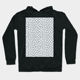 Grey and White Spot Dalmatian Pattern Hoodie